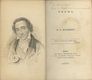 Book ID: 25070 Poems. WILLIAM THOMAS MONCRIEFF