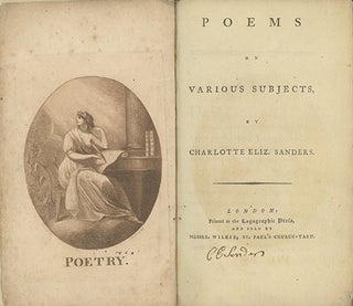 Book ID: 26324 Poems on Various Subjects. CHARLOTTE ELIZABETH SANDERS