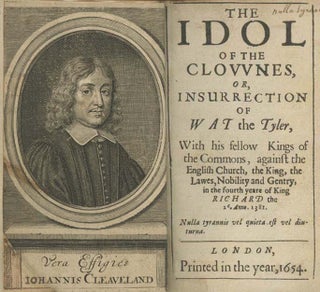 Book ID: 26956 The Idol of the Clownes, or Insurrection of Wat the Tyler . ....