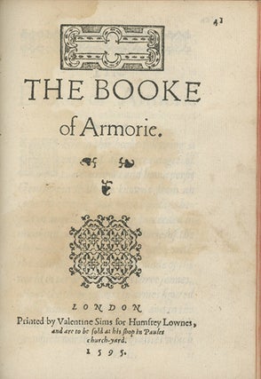 The Gentlemans Academie. Or, The Booke of S. Albans: Containing Three Most Exact and Excellent Bookes: The First of Hawking, The Second of All the Proper Termes of Hunting, and the Last of Armorie: All Compiled by Juliana Barnes . . . And now reduced to a better method by G.M.