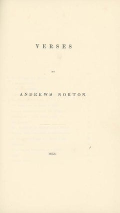Verses by Andrews Norton.