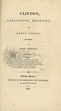 Book ID: 27777 Clifton, Caractacus, Boadicea, and Other Pieces. ANNE POWELL