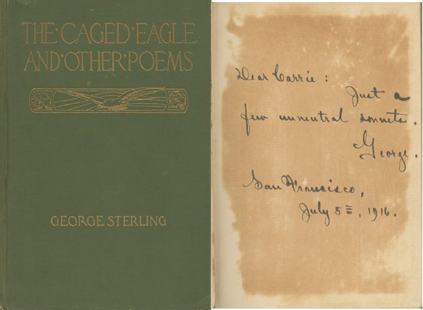Book ID: 27793 The Caged Eagle and Other Poems. GEORGE STERLING.