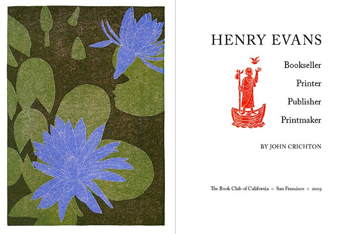 Book ID: 28200 Henry Evans, Bookseller, Printer, Publisher, Printmaker. HENRY EVANS, John Crichton.