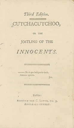 Book ID: 28347 Cutchacutchoo, or The Jostling of the Innocents. SYDNEY OWENSON...