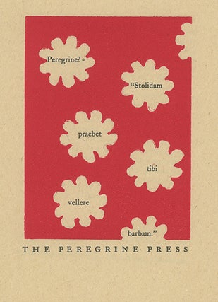 A collection of all of the primary publications of the Peregrine Press and the Porpoise Bookshop from 1948 to 1963 and a significant selection of the published work of Henry Evans, Printmaker, from 1963 to 1990. Many of the publications of the Press and Bookshop were issued in editions of 25 or fewer copies; rarely were they issued in more than 150 copies. The publications of Henry Evans, Printmaker – the botanical print portfolios - were usually issued in editions that ranged from 10 to 20 copies each. Present also is a large selection of printed ephemera, correspondence, original art and material about Henry Evans, the Bookshop, Press and Printmaker.