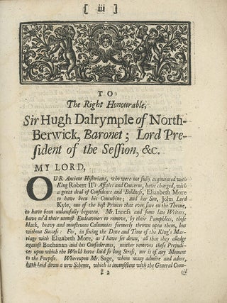 A Vindication of Elizabeth More, from the Imputation of Being a Concubine; and Her Children from the Tache of Bastadry: Confuting the Critical Observations of some late Writers.