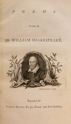 Book ID: 28856 Poems Written by Mr. William Shakespeare. WILLIAM SHAKESPEARE