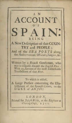Book ID: 28857 An Account of Spain: Being a New Description of that Country and...