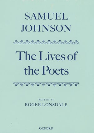 Book ID: 28916 The Lives of the Most Eminent English Poets; With Critical...