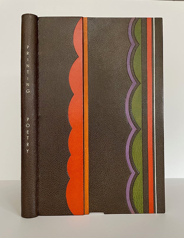 Book ID: 28918 Printing Poetry. A Workbook in Typographic Reification. DESIGNER BINDING, Clifford Burke.