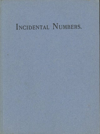 Book ID: 29026 Incidental Numbers. ELINOR WYLIE
