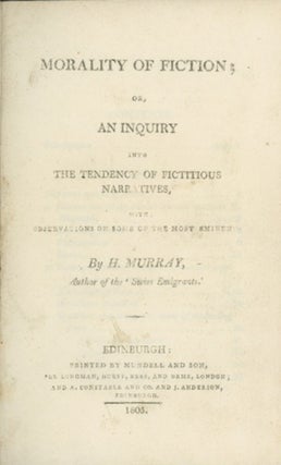 Book ID: 29107 Morality of Fiction; or, An Inquiry into the Tendency of...