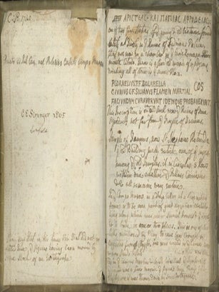 Book ID: 29108 English Travelers' Manuscript Pocket Notebook, written...