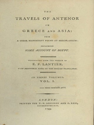 Book ID: 29118 The Travels of Antenor in Greece and Asia: From a Greek...