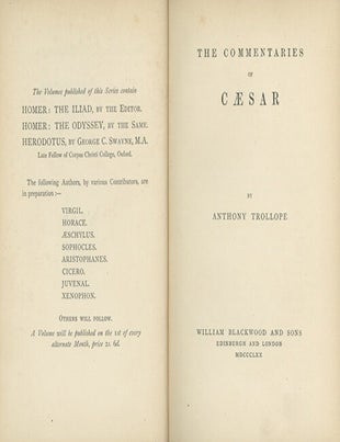 Book ID: 29120 The Commentaries of C&aelig;sar. GREEK, LATIN LITERATURE.