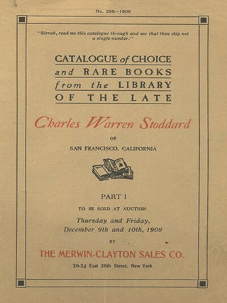 Book ID: 29123 Catalogue of Choice and Rare Books from the Library of the Late...