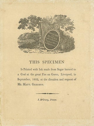 Book ID: 29127 THIS SPECIMEN / Is Printed with Ink made from Sugar burned to a...